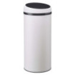 Poubelle à ouverture manuelle 45L et 10 sacs poubelle 50L Blanc Coton