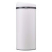 Poubelle à ouverture manuelle 45L et 10 sacs poubelle 50L Blanc Coton