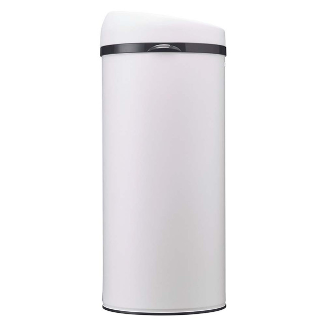 Poubelle cuisine à ouverture manuelle 45L Blanc Coton Poubelle cuisine à ouverture manuelle 45L Blanc Coton