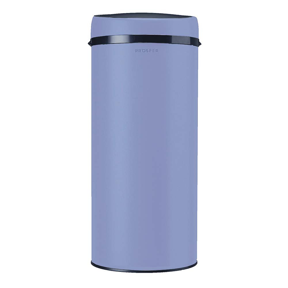 Poubelle cuisine à ouverture manuelle 45L Bleu Lavande