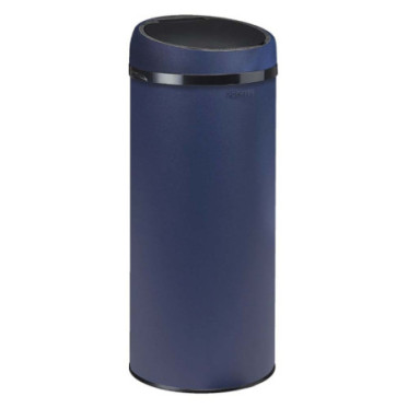 Poubelle cuisine à ouverture manuelle 45L Bleu Minéral