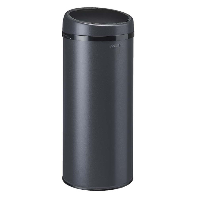 Poubelle cuisine à ouverture manuelle 45L Gris Anthracite