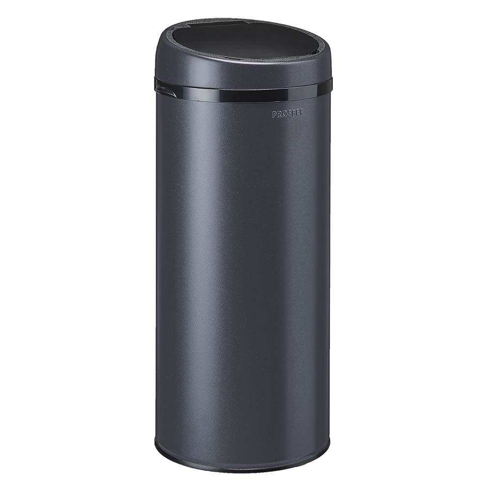 Poubelle cuisine à ouverture manuelle 45L Gris Anthracite
