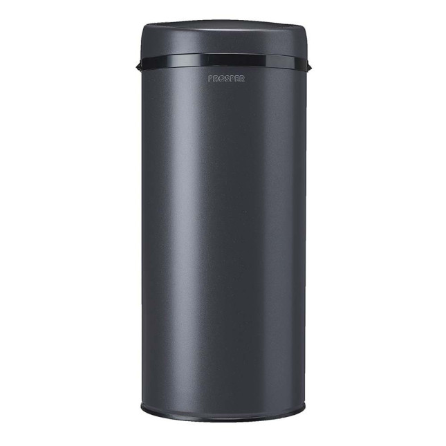 Poubelle cuisine à ouverture manuelle 45L Gris Anthracite