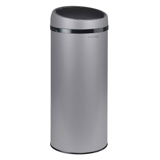 Poubelle cuisine à ouverture manuelle 45L Gris Galet