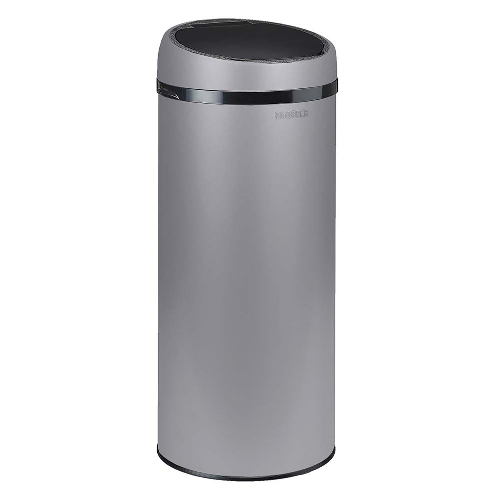 Poubelle cuisine à ouverture manuelle 45L Gris Galet