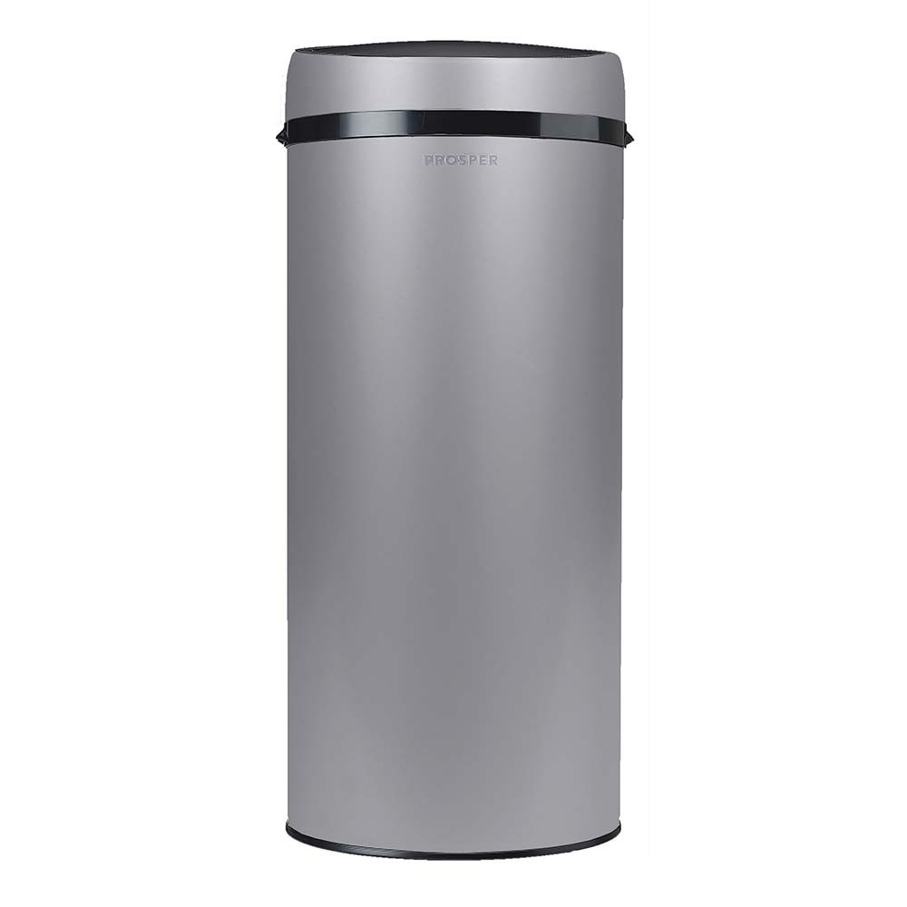 Poubelle cuisine à ouverture manuelle 45L Gris Galet