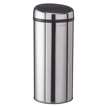 Poubelle cuisine à ouverture manuelle 45L Inox