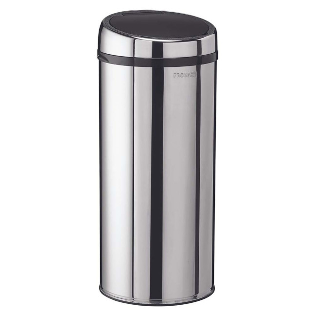 Poubelle cuisine à ouverture manuelle 45L Inox Poubelle cuisine à ouverture manuelle 45L Inox