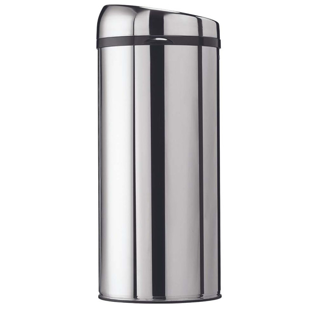 Poubelle cuisine à ouverture manuelle 45L Inox