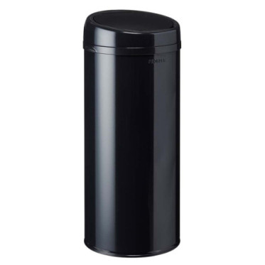 Poubelle cuisine à ouverture manuelle 45L Noir Graphite