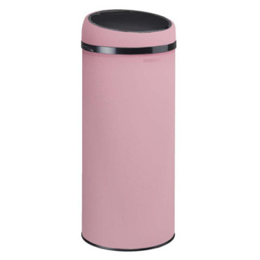 Poubelle cuisine à ouverture manuelle 45L Rose Dragée