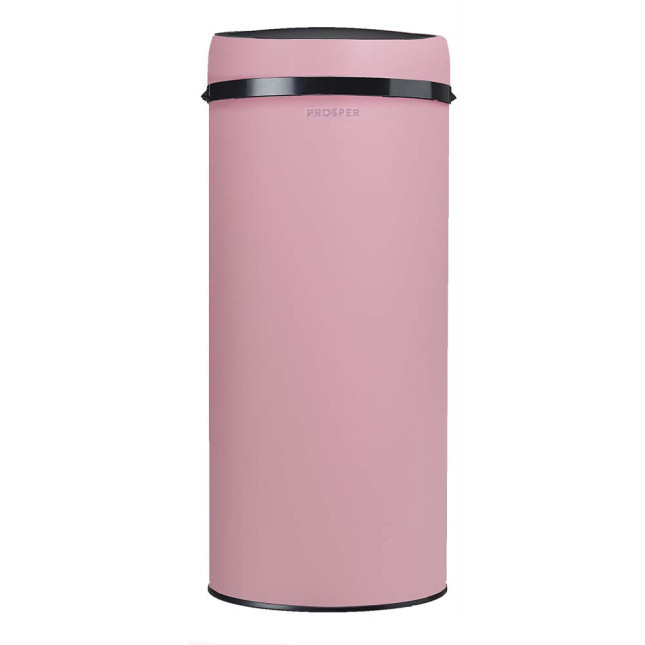 Poubelle cuisine à ouverture manuelle 45L Rose Dragée Poubelle cuisine à ouverture manuelle 45L Rose Dragée