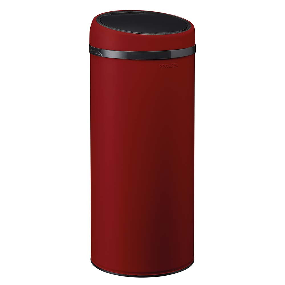 Poubelle cuisine à ouverture manuelle 45L Rouge Cerise Poubelle cuisine à ouverture manuelle 45L Rouge Cerise