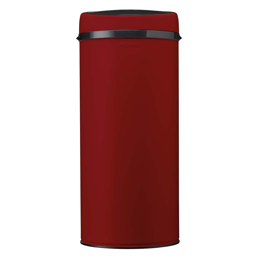 Poubelle cuisine à ouverture manuelle 45L Rouge Cerise Poubelle cuisine à ouverture manuelle 45L Rouge Cerise
