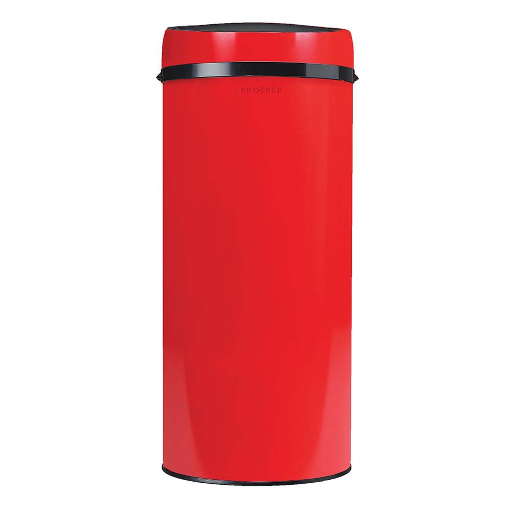 Poubelle cuisine à ouverture manuelle 45L Rouge Groseille Poubelle cuisine à ouverture manuelle 45L Rouge Groseille