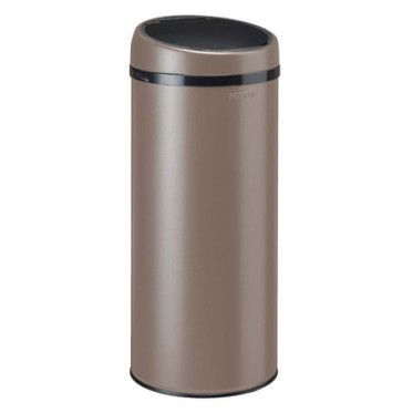 Poubelle cuisine à ouverture manuelle 45L Taupe