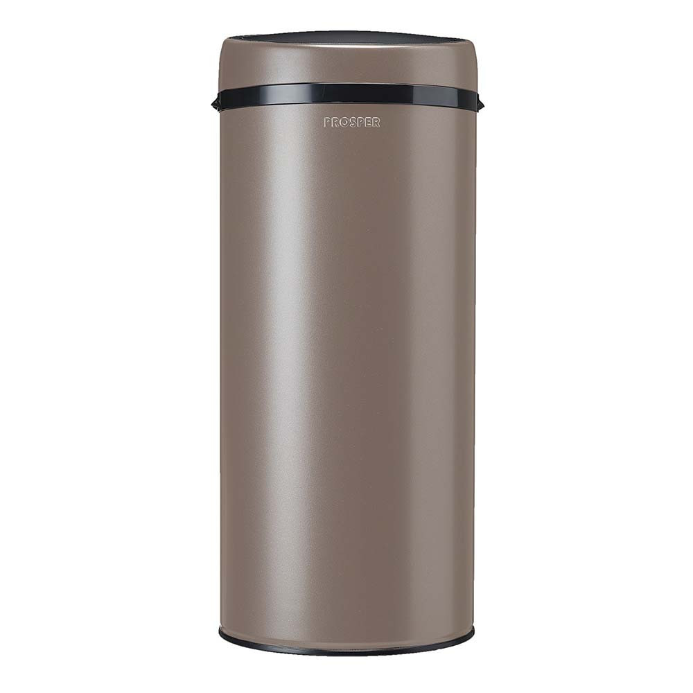 Poubelle cuisine à ouverture manuelle 45L Taupe Poubelle cuisine à ouverture manuelle 45L Taupe