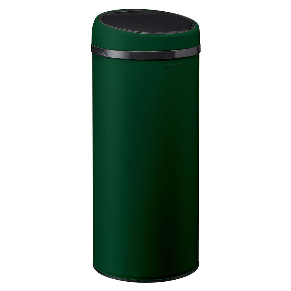 Brabantia Bo - Poubelle De Cuisine à Pédale 30L, Couleur Platine - Fermeture Progressive, Seau Amovible, Compatible Sacs PerfectFit - Garantie 10 Ans
