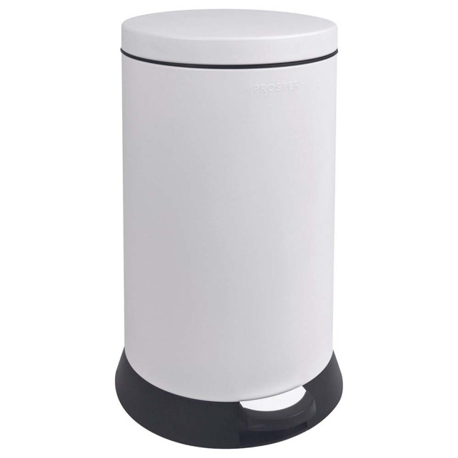 Poubelle cuisine à pédale 20L Blanc Coton Poubelle cuisine à pédale 20L Blanc Coton