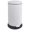 Poubelle cuisine à pédale 20L Blanc Coton Poubelle cuisine à pédale 20L Blanc Coton