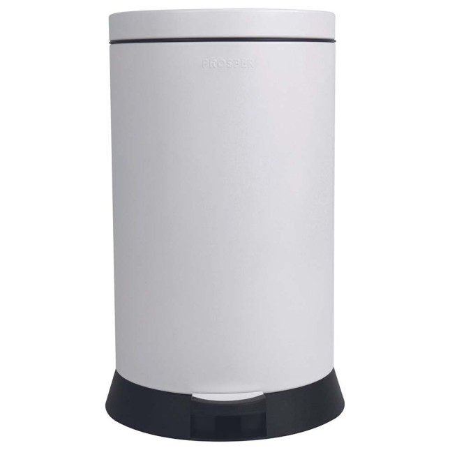 Poubelle cuisine à pédale 20L Blanc Coton Poubelle cuisine à pédale 20L Blanc Coton
