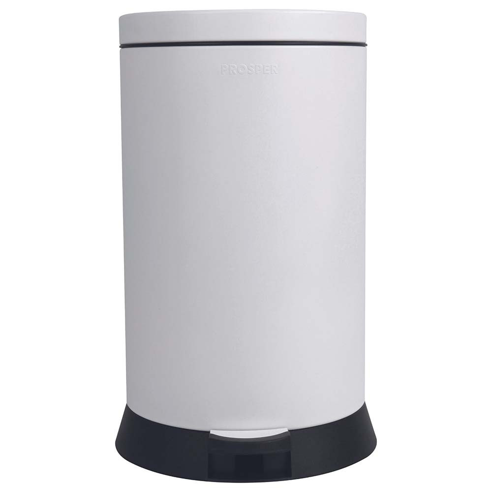 Poubelle cuisine à pédale 20L Blanc Coton Poubelle cuisine à pédale 20L Blanc Coton