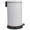 Poubelle cuisine à pédale 20L Blanc Coton Poubelle cuisine à pédale 20L Blanc Coton