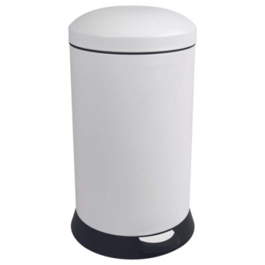 Poubelle cuisine à pédale 20L Blanc Coton