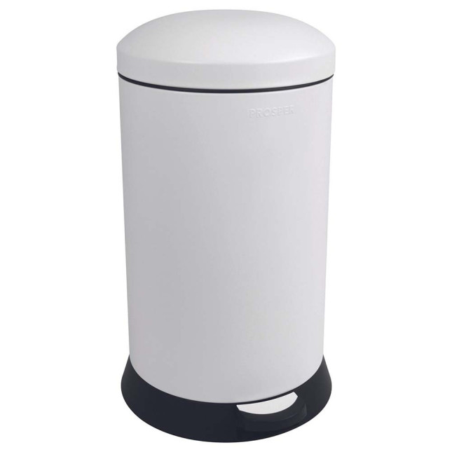 Poubelle cuisine à pédale 20L Blanc Coton Poubelle cuisine à pédale 20L Blanc Coton