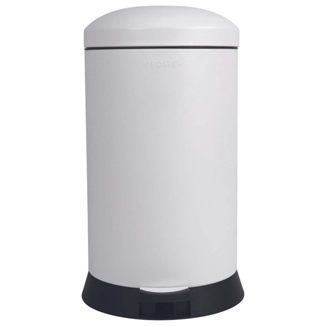 Poubelle cuisine à pédale 20L Blanc Coton Poubelle cuisine à pédale 20L Blanc Coton