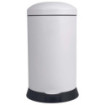 Poubelle cuisine à pédale 20L Blanc Coton Poubelle cuisine à pédale 20L Blanc Coton