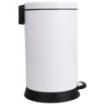 Poubelle cuisine à pédale 20L Blanc Éclat Poubelle cuisine à pédale 20L Blanc Éclat