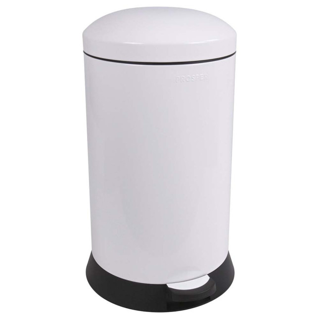 Poubelle cuisine à pédale 20L Blanc Éclat Poubelle cuisine à pédale 20L Blanc Éclat