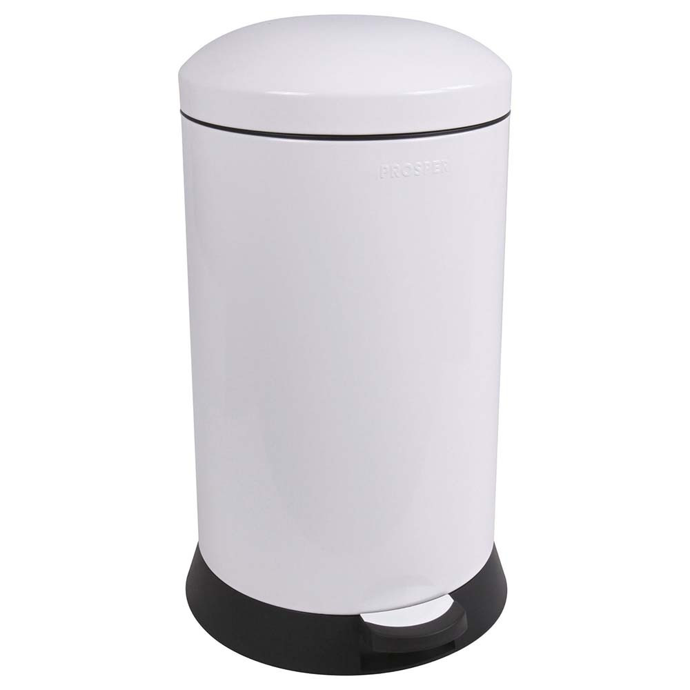 Poubelle cuisine à pédale 20L Blanc Éclat Poubelle cuisine à pédale 20L Blanc Éclat