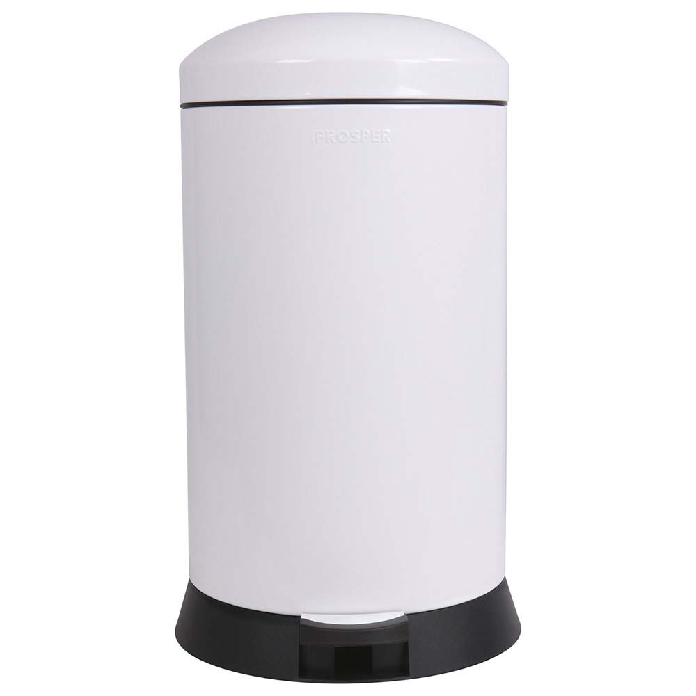 Poubelle cuisine à pédale 20L Blanc Éclat Poubelle cuisine à pédale 20L Blanc Éclat