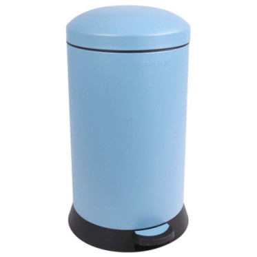 Poubelle cuisine à pédale 20L Bleu Céleste