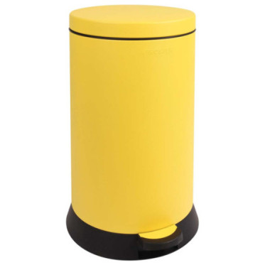 Poubelle cuisine à pédale 20L Jaune Mimosa