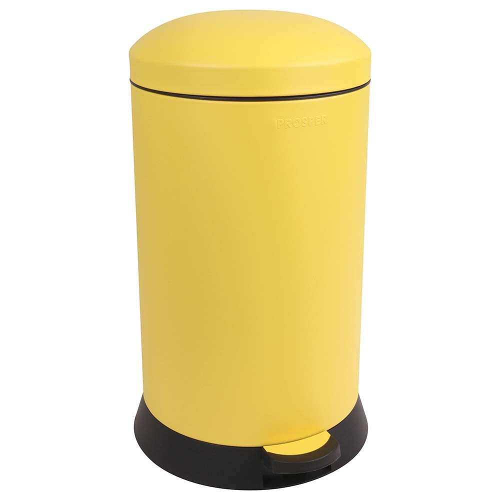 Poubelle cuisine à pédale 20L Jaune Mimosa