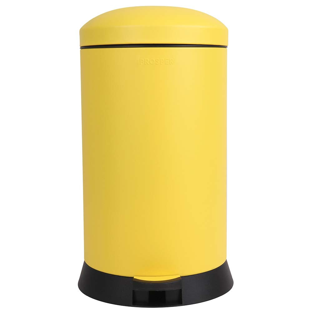 Poubelle cuisine à pédale 20L Jaune Mimosa