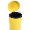 Poubelle cuisine à pédale 20L Jaune Mimosa
