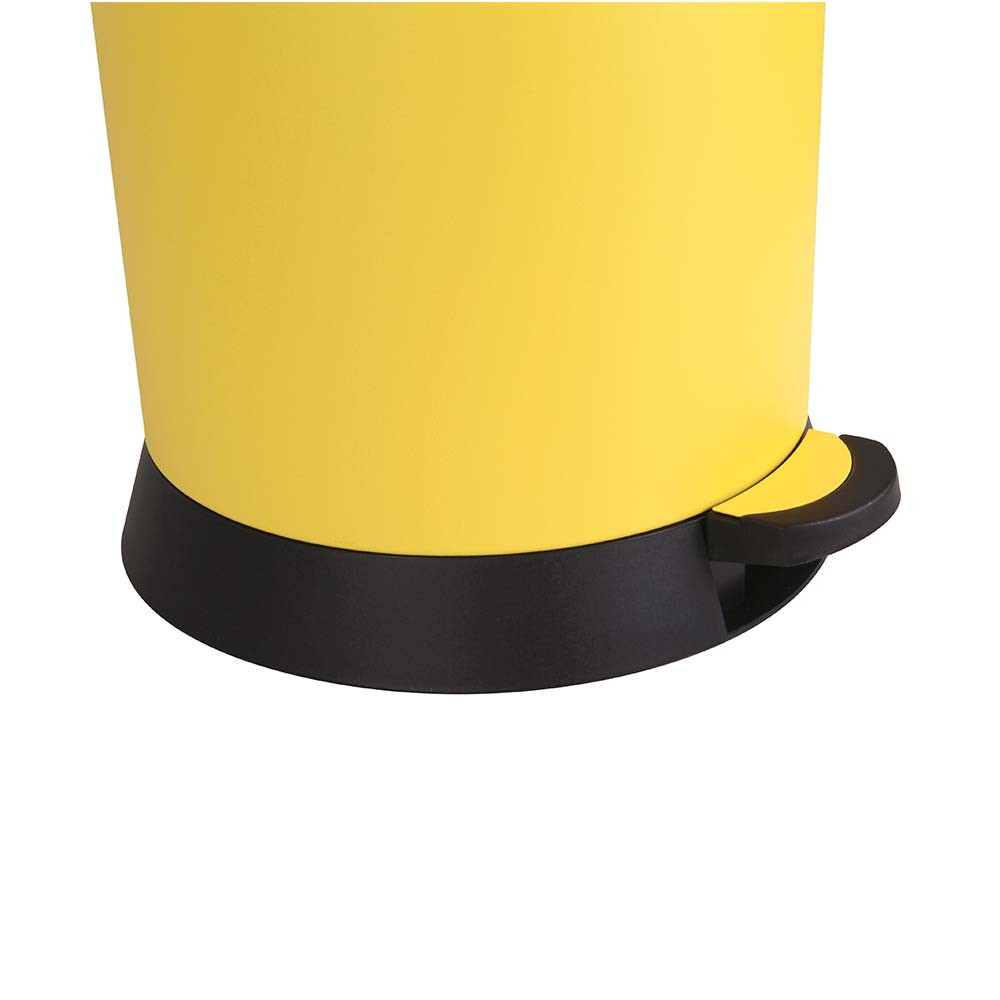 Poubelle cuisine à pédale 20L Jaune Mimosa