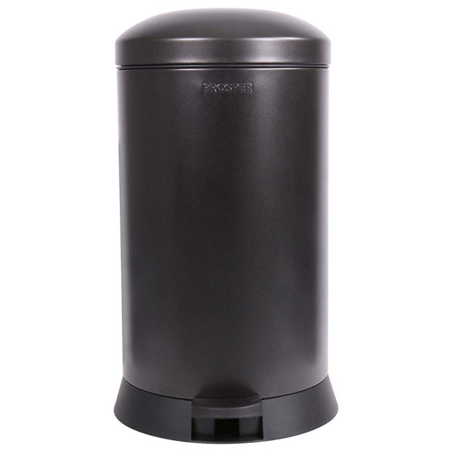 Poubelle cuisine à pédale 20L Noir Basalte