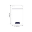 Poubelle cuisine à pédale 20L Noir Basalte