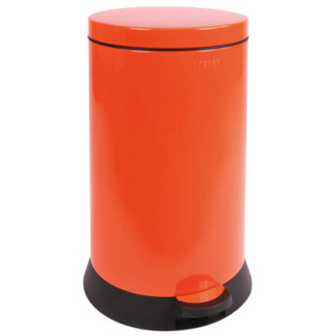 Poubelle cuisine à pédale 20L Orange Clémentine
