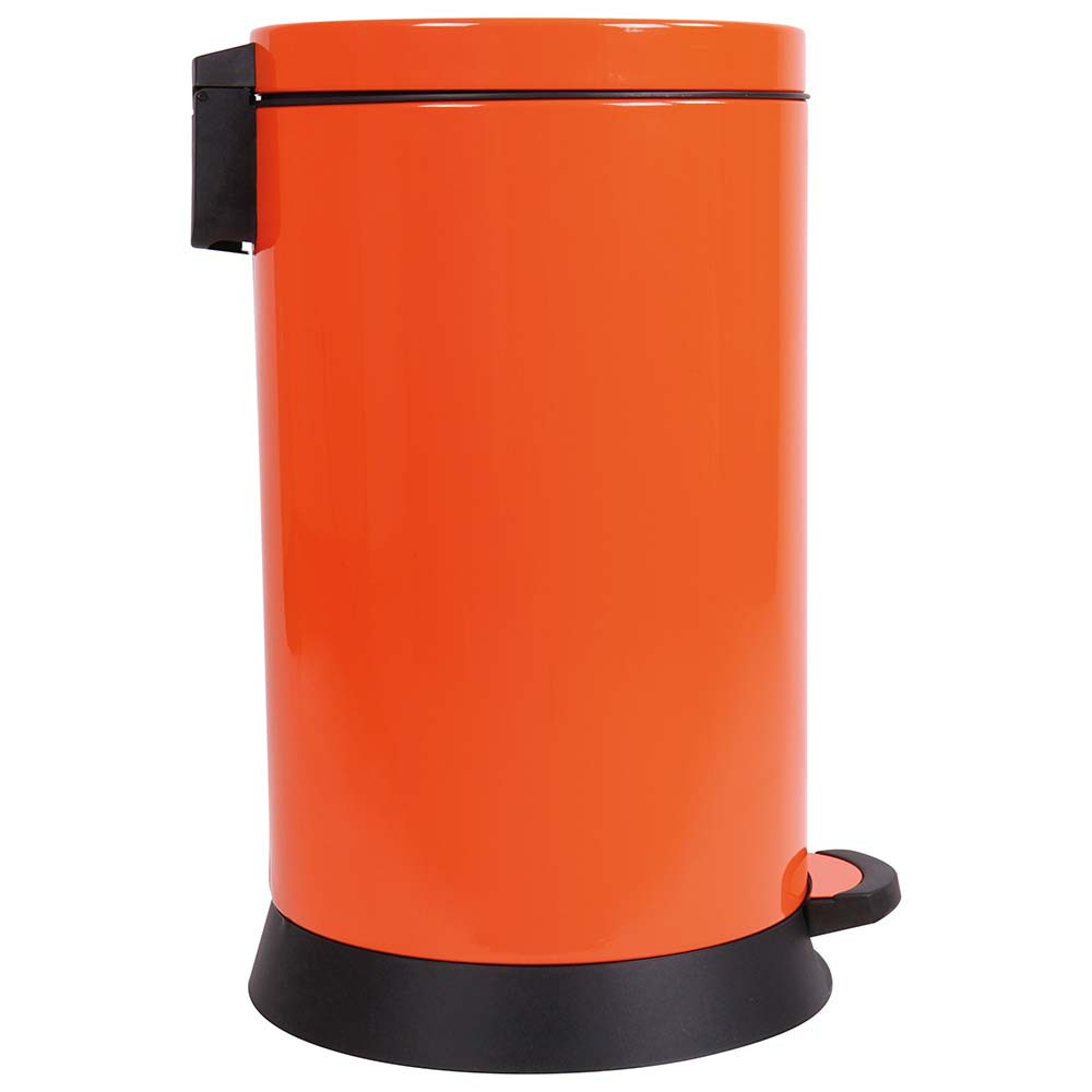 Poubelle cuisine à pédale 20L Orange Clémentine