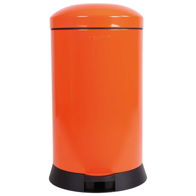 Poubelle cuisine à pédale 20L Orange Clémentine