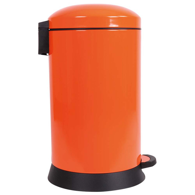 Poubelle cuisine à pédale 20L Orange Clémentine
