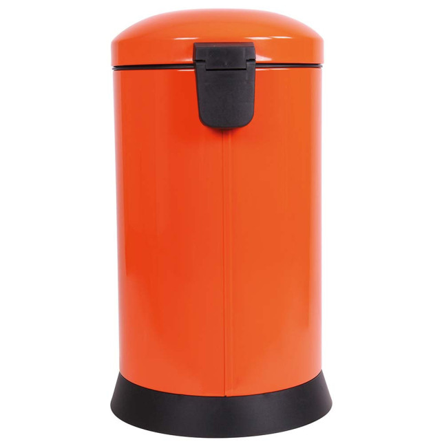 Poubelle cuisine à pédale 20L Orange Clémentine