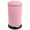 Poubelle cuisine à pédale 20L Rose Dragée